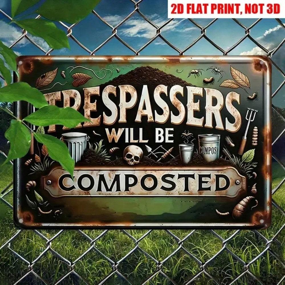 Vintage Funny Gardening Metal Sign 8x12 Inch Man Cave Garage Decor