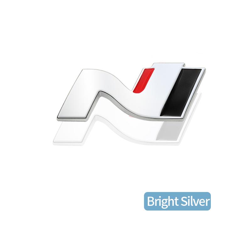 CMQW3 N N LINE Emblem METALL Heckklappe Auto Kühlergrill Abzeichen Aufkleber Für Hyundai I10 I20 I30 I40 IX20 IX35 Tucson Solaris Azera Zubehör