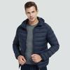 Cotton-padded Jacket Men's Winter Cotton-padded Jacket Stand-up Collar Hooded Padded Jacket Men's Lightweight Warm Jacket