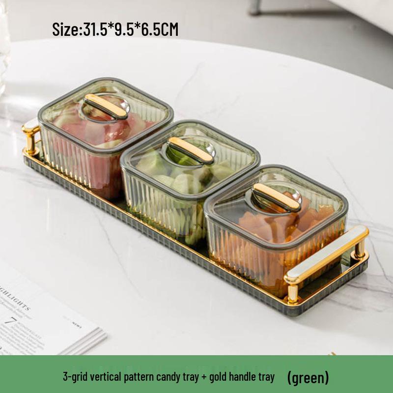 

Элегантная прозрачная тарелка для фруктов и закусок для гостиной