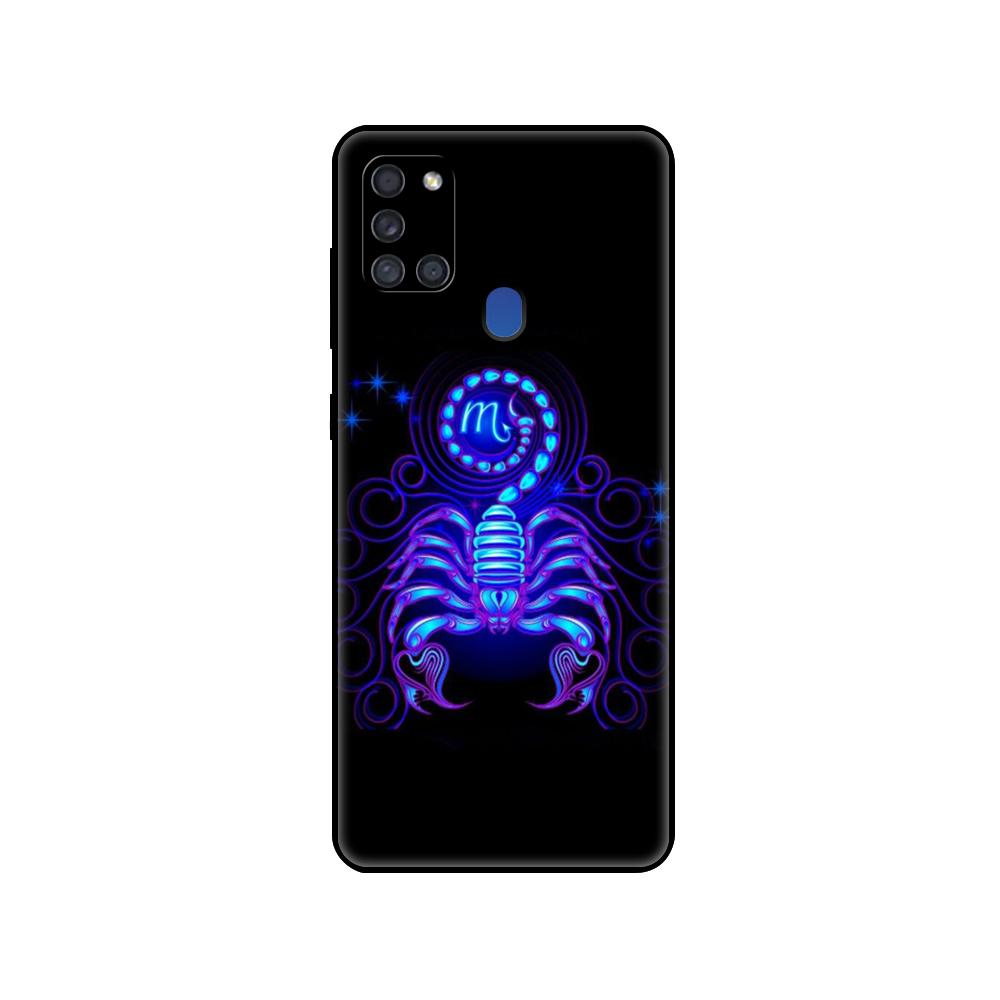 Schwarze TPU-Hülle für Samsung Galaxy A50 50S A30S A10 A01 A11 A21S A31 A41 A51 A71 M21 M30S S10 LITE Cover Sternzeichen