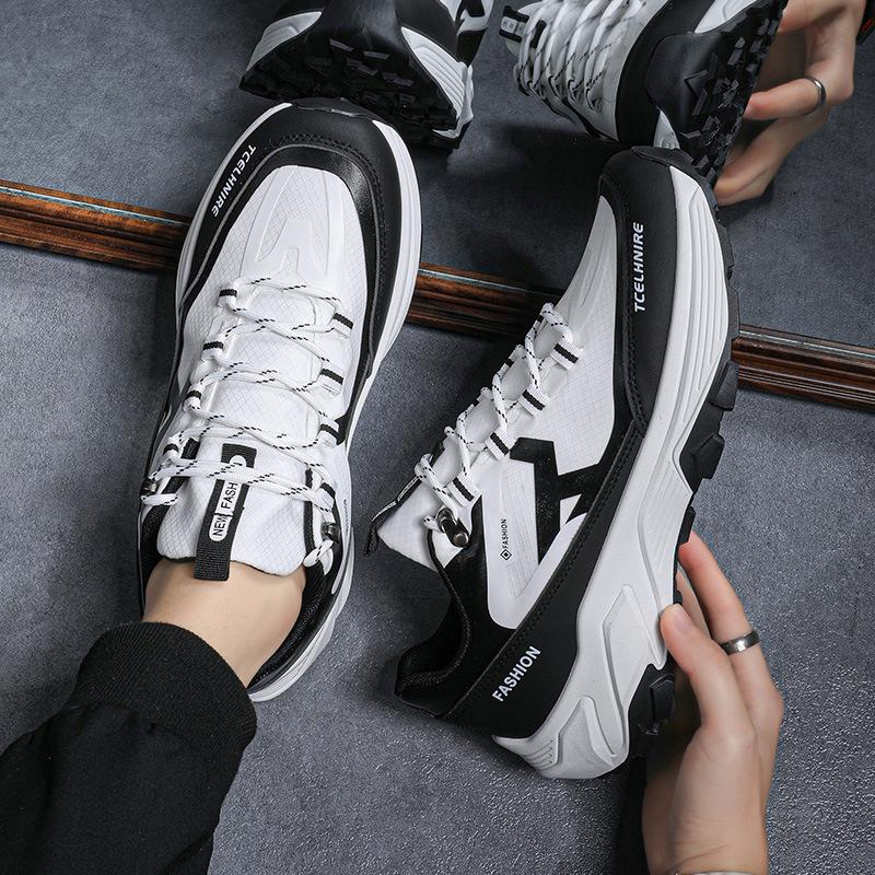 

Trendy brand classic sports and leisure niche street shot thick-soled men s shoes spring breathable mesh thin non-slip and wear-resistant single shoes 39