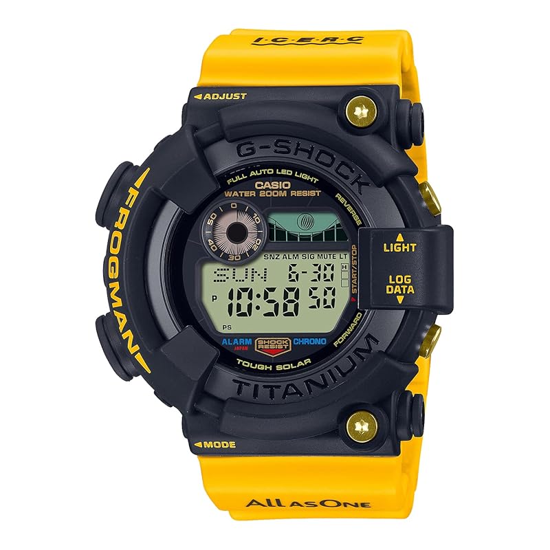 

[Casio] watch G-Shock [] FROGMAN Love Sea and The Earth iSearch Japan collaboration model solar Adopts biomass plastic GW-8200K-9JR men s yellow