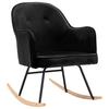 Rocking Chair Black Velvet
