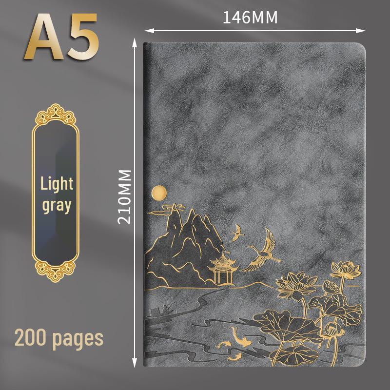 A5 Retro Chinese Style Notebook Gift Set for Business and Office