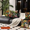 2D Vintage Hummingbird Floral Throw Pillow Covers Pattern Cushion Cover Suitable For Sofa Bedroom Car Pillow Cover