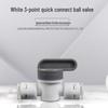 3-Point Ball Valve Water Purifier Set with Quick Connect Pipe and Filter Switch