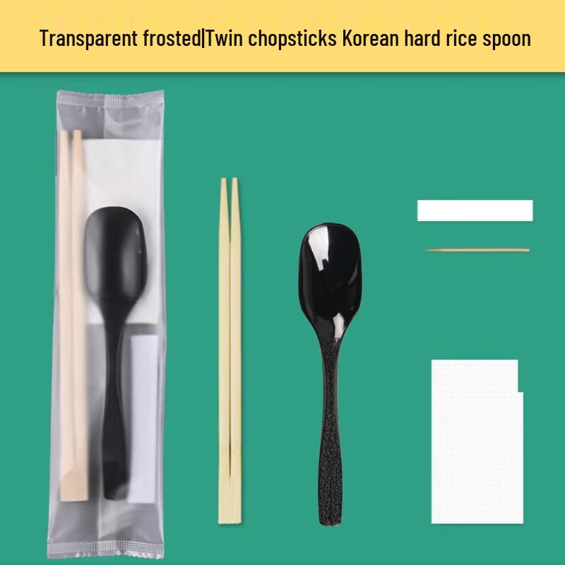 Disposable Chopsticks and Spoon Cutlery Set