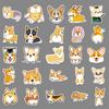 50 Cute Cartoon Corgi Stickers for Luggage, Bicycles, Scooters, and Cars – Waterproof & Fun Decorations