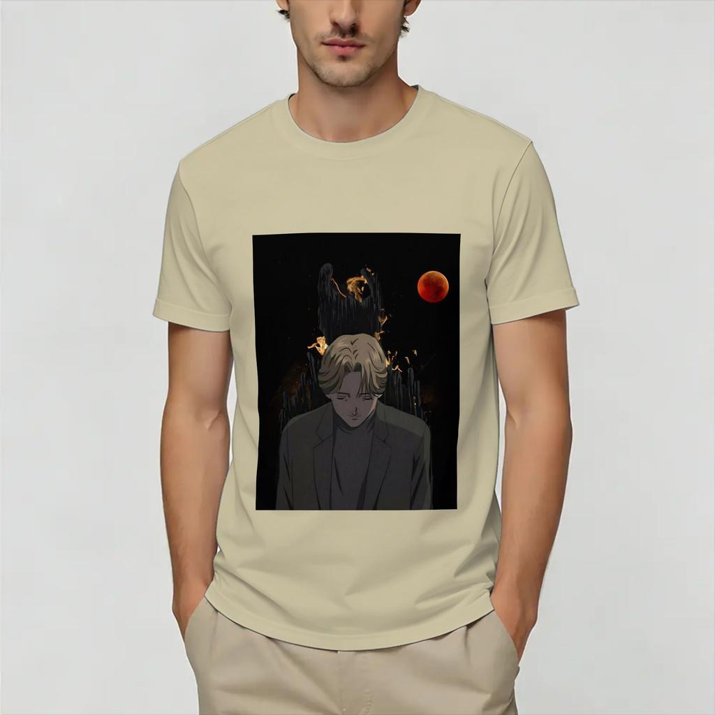 Monster Johan Liebert T Shirt Summer Fashion T Shirts Unisexs 100 Cotton Plus Size 5xl Clothing Short Sleeve Streetwear Tops