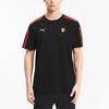 Puma Tricou cu mânecă scurtă X Ferrari Casual Colorblock Logo Bărbați Topuri Negru 597946-02