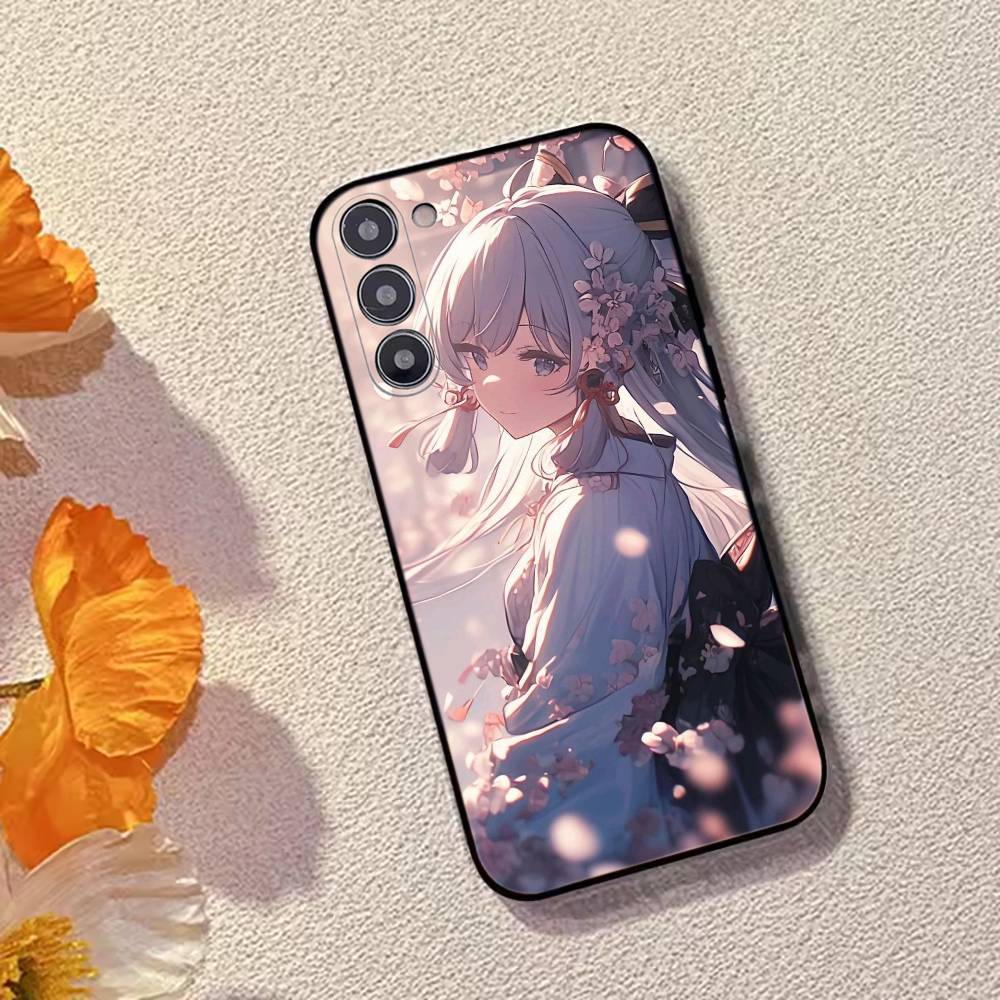 Genshin Impact K-Kamisato A-Ayaka Phone Case Silicone Soft For Samsung Galaxy A73,A72,A71,A70,A53,A52,A51