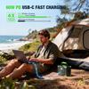 Stație de Alimentare Portabilă 288.6Wh 330W Generator Solar Ieșire AC Undă Sinusoidală Pură cu Încărcător Wireless pentru Camping Casă Urgență Rulotă