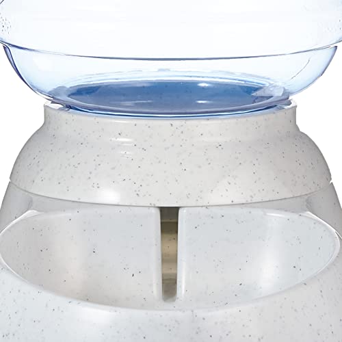 Amazon Basic Automatic Pet Waterer, Gravity-Fed, Small, 3.8 L, Gray