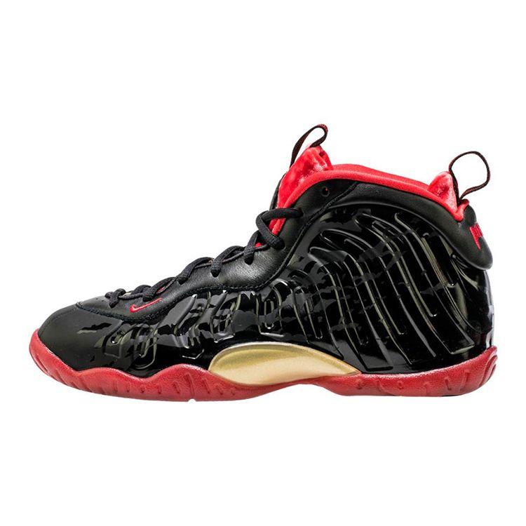 

Детские кроссовки Nike Little Posite One Dracula Black University-Red-Metallic-Gold 846077-003