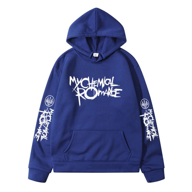 My Chemical Romance Mcr Band Printed Casual Sweatshirt Men's And Women's Same High Quality Fashion Loose Oversized Hoodie