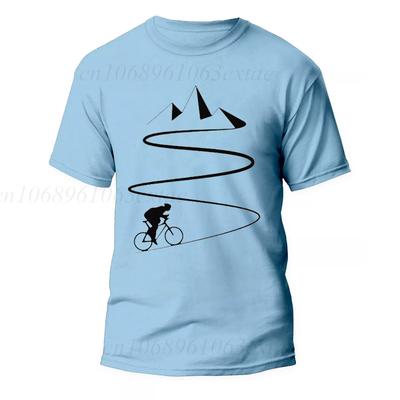 Mountain Bike Ciclismo Bicicletta Ciclista Magliette Uomo Donna Abbigliamento Maglietta Hipster Girocollo Magliette Amante del Ciclismo Abbigliamento Classico