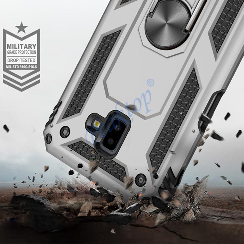 Anti Shock Case For Samsung Galaxy A8 A6 A9 A7 Plus 2018 ShockProof Magnet Case Stand Cover For Samsung A750 A530 Shell