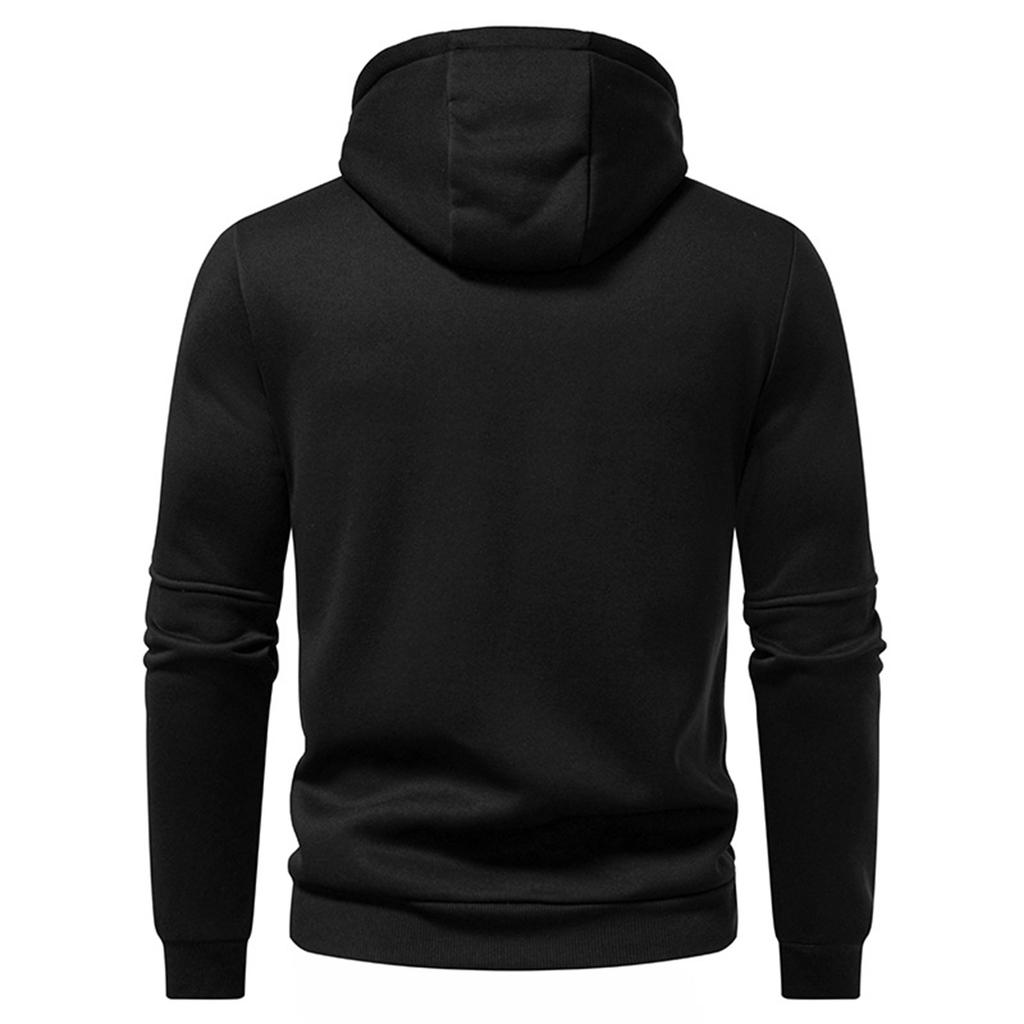 Men's Solid Color Sweatshirt Hoodie Men's Sports Large Size Casual Sweatshirt