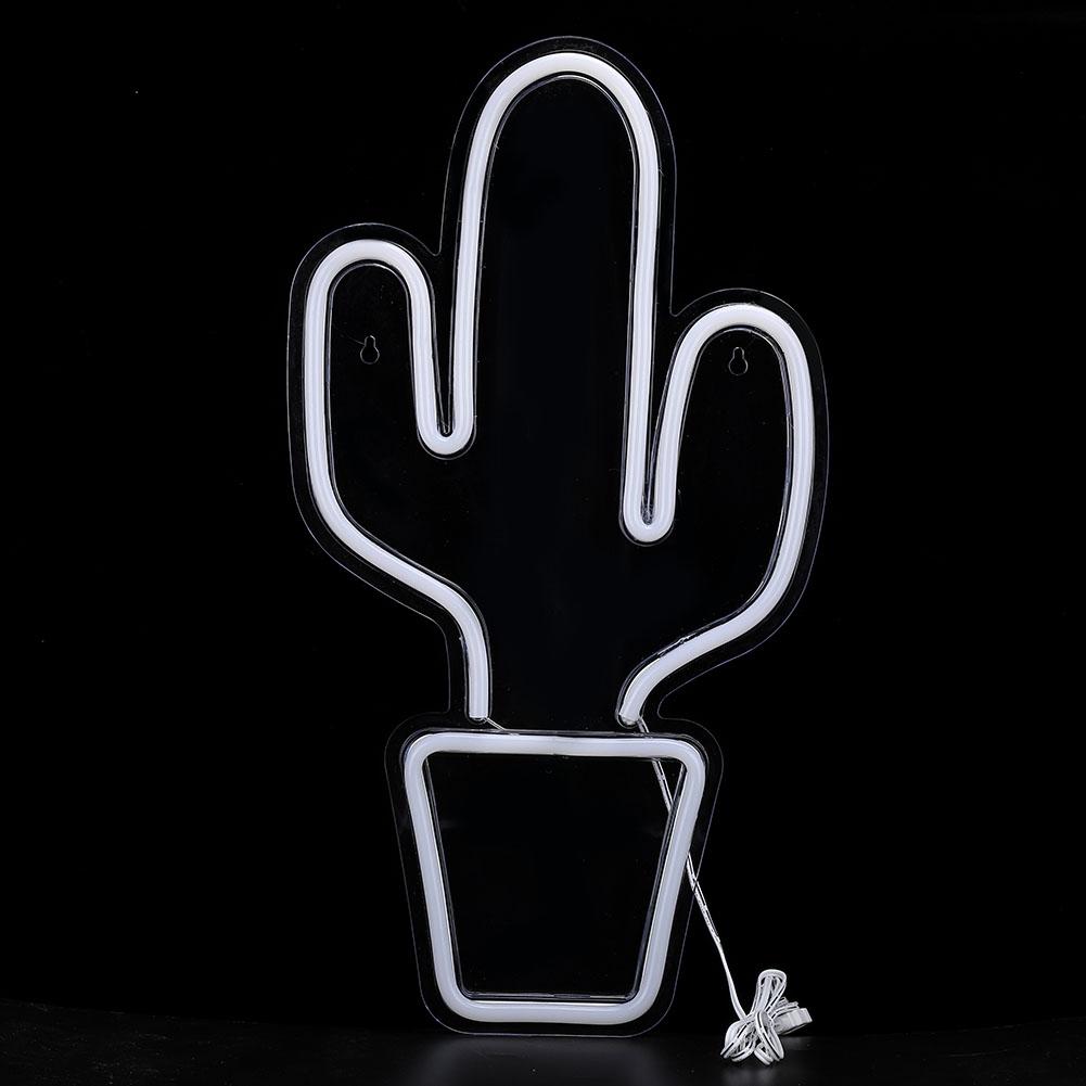 Innovative Cartoon Cactus Shape Acrylic LED Light Decorative Light for Party Home Decoration