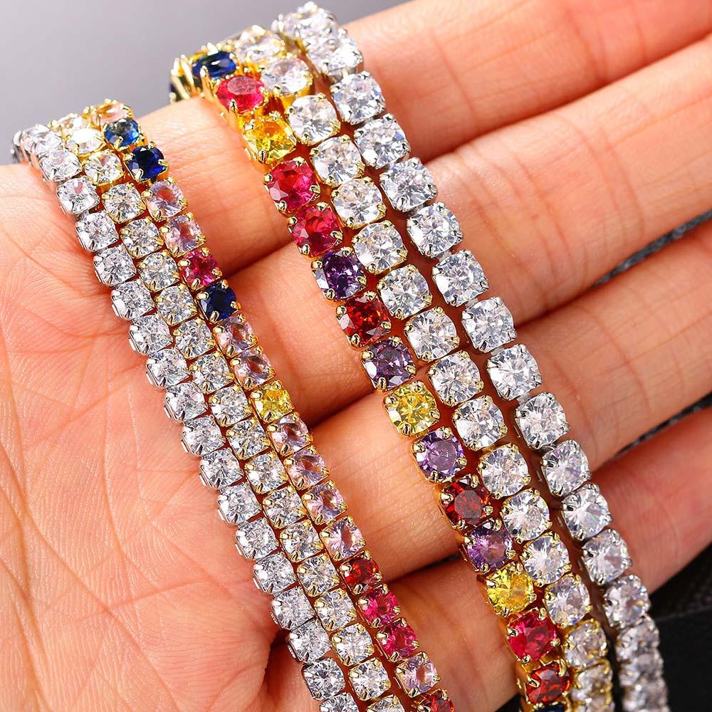 Tennis Choker Kettingen Dames HipHop Iced Out AAA+ Kubieke Zirkonia Gouden Ketting Dames Sieraden om de Nek Kristal OHN099