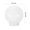 PRETYZOOM Bathroom Lampshade Replacement, Acrylic, 8cm Inner Diameter, Round Lamp Cover, Ball Shape, for Wall-Mounted Lampshades, White, for Outdoor