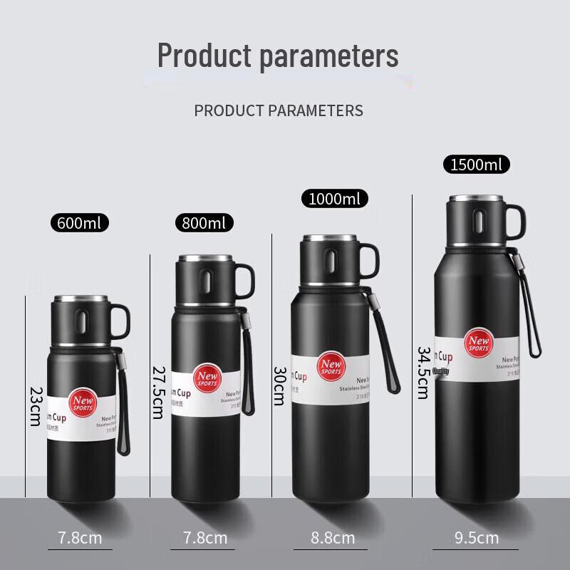 Chef Miss 316 Stainless Steel Outdoor Insulated Bottle