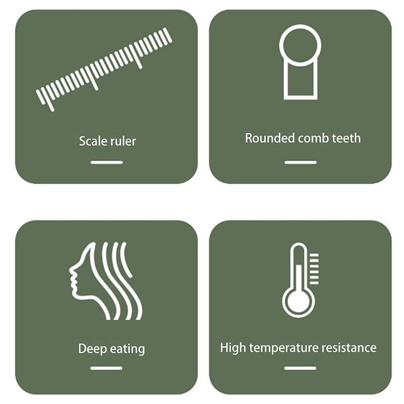 1Pc Barber Hairdressing Combs Graduated Multifunction Hair Detangler Comb Anti-Static Haircare Hairstyling Makeup Stylist