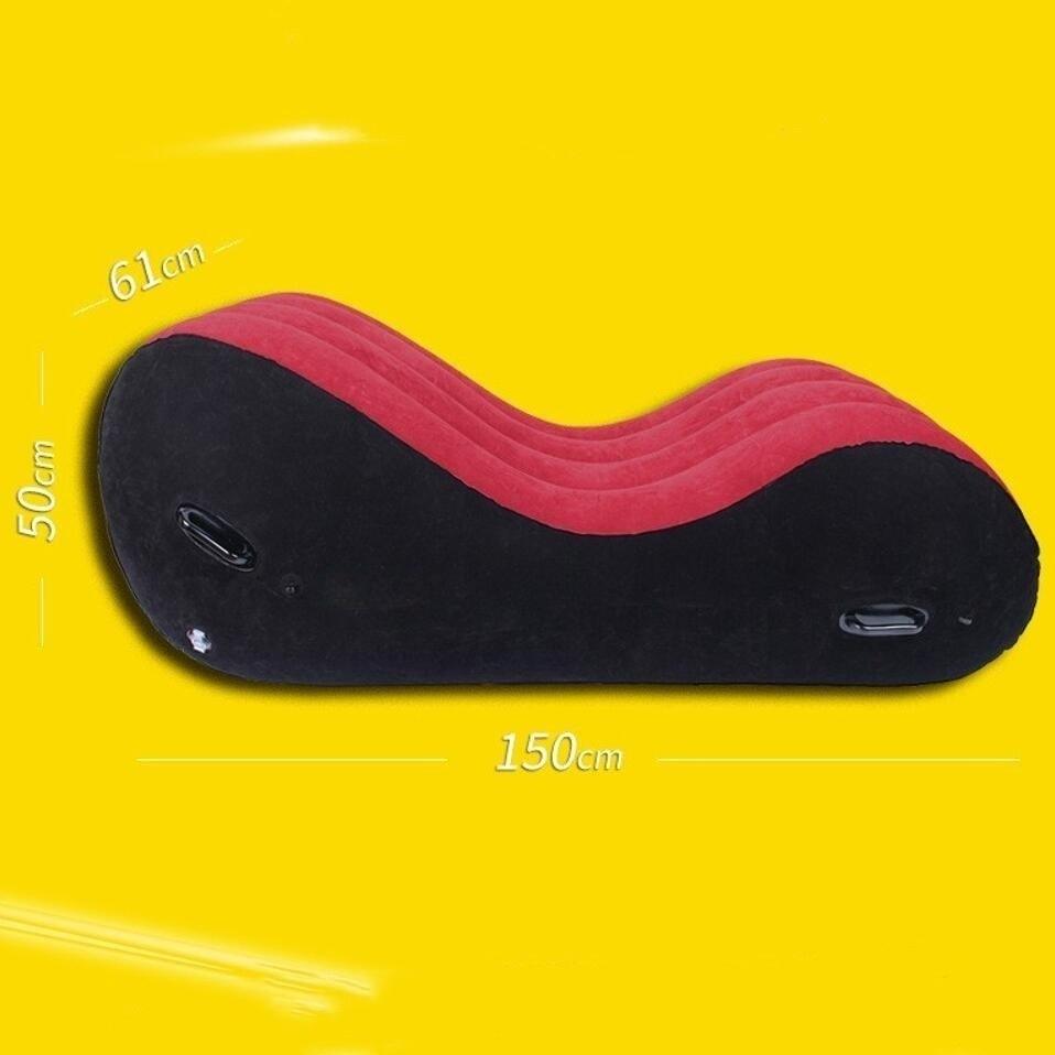 VaHppy Nafukovací rozkládací pohovka pro sexy područky ve tvaru písmene S, více poloh pro sexy Vločkování + PVC SM BDSM produkty pro dospělé Nábytek pro pohlavní křesla
