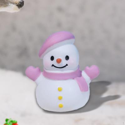 Micro Christmas Snowman Statue Miniature Photo Prop Xmas Table Decoration for Festival
