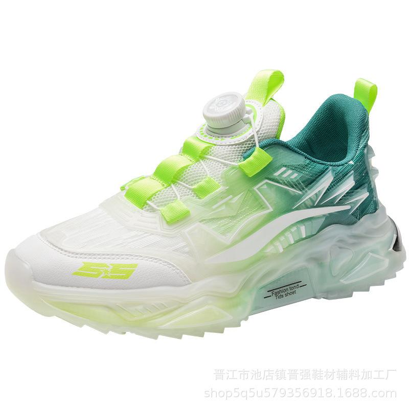 

Large size men s shoes summer breathable 2025 new men s casual running sports shoes air cushion mesh non-slip dad shoes 36 зелёный