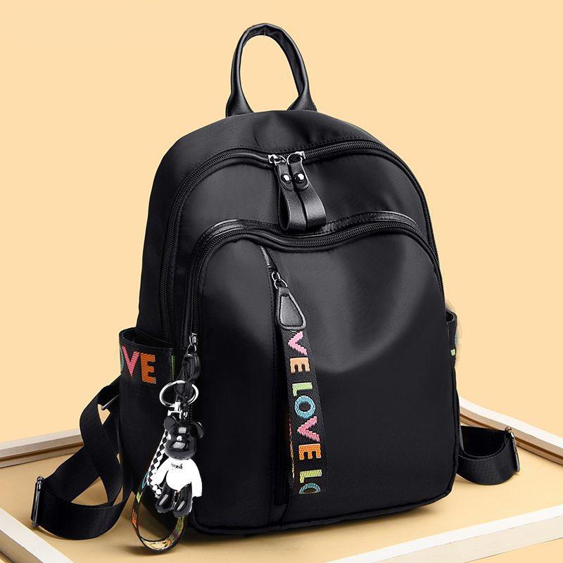Backpack Women's Korean Version Versatile Tide Oxford Cloth Backpack Fashion Leisure Large Capacity Travel School Bag