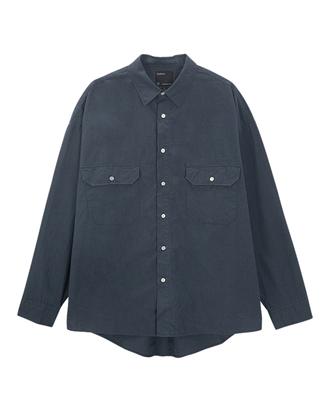 ENDOOR Garment Dyed Classic Shirt (Navy)