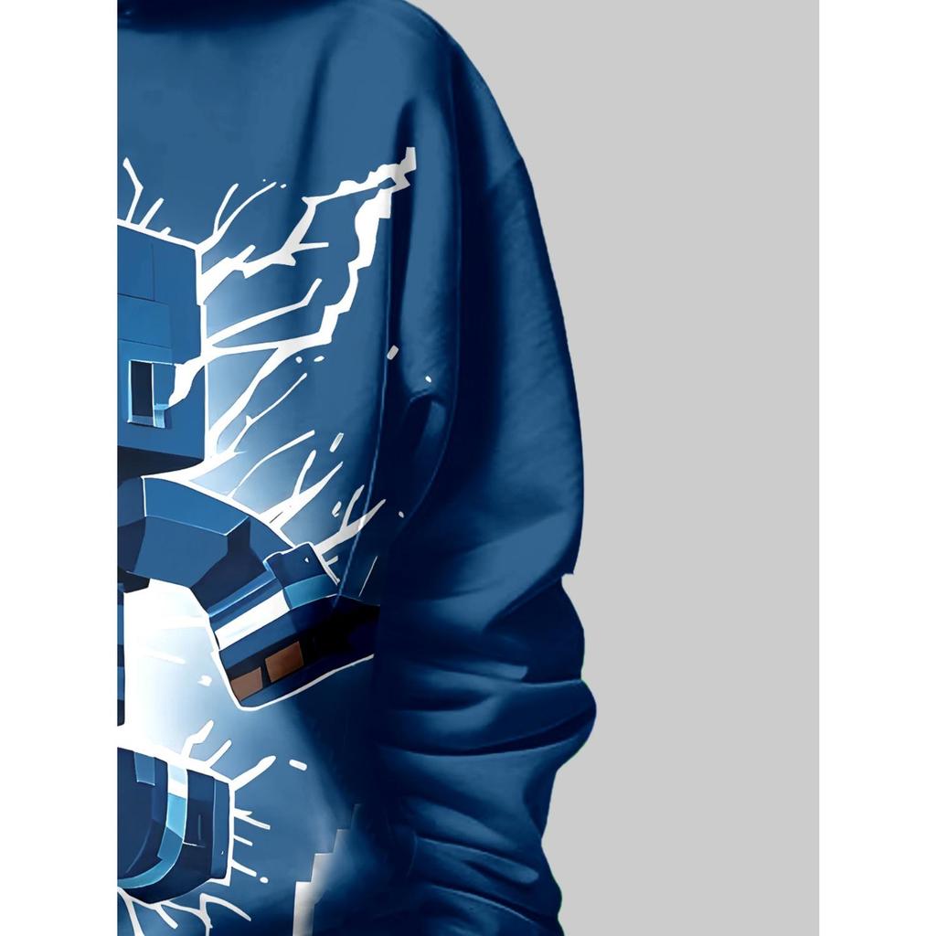 Dětské oblečení, chlapecké mikiny s kapucí, módní pulovry s potiskem s dlouhým rukávem na jaro a podzim