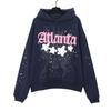Conjunto de Moletom Unissex Plus Size Tendência com Estampa de Teia de Aranha CROSS SP5DER