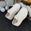 Leather Little White Shoes Women's Spring and Autumn 2025 New Models with Skirts Versatile Thick-soled Casual Breathable Foreign Air Board Shoes Women