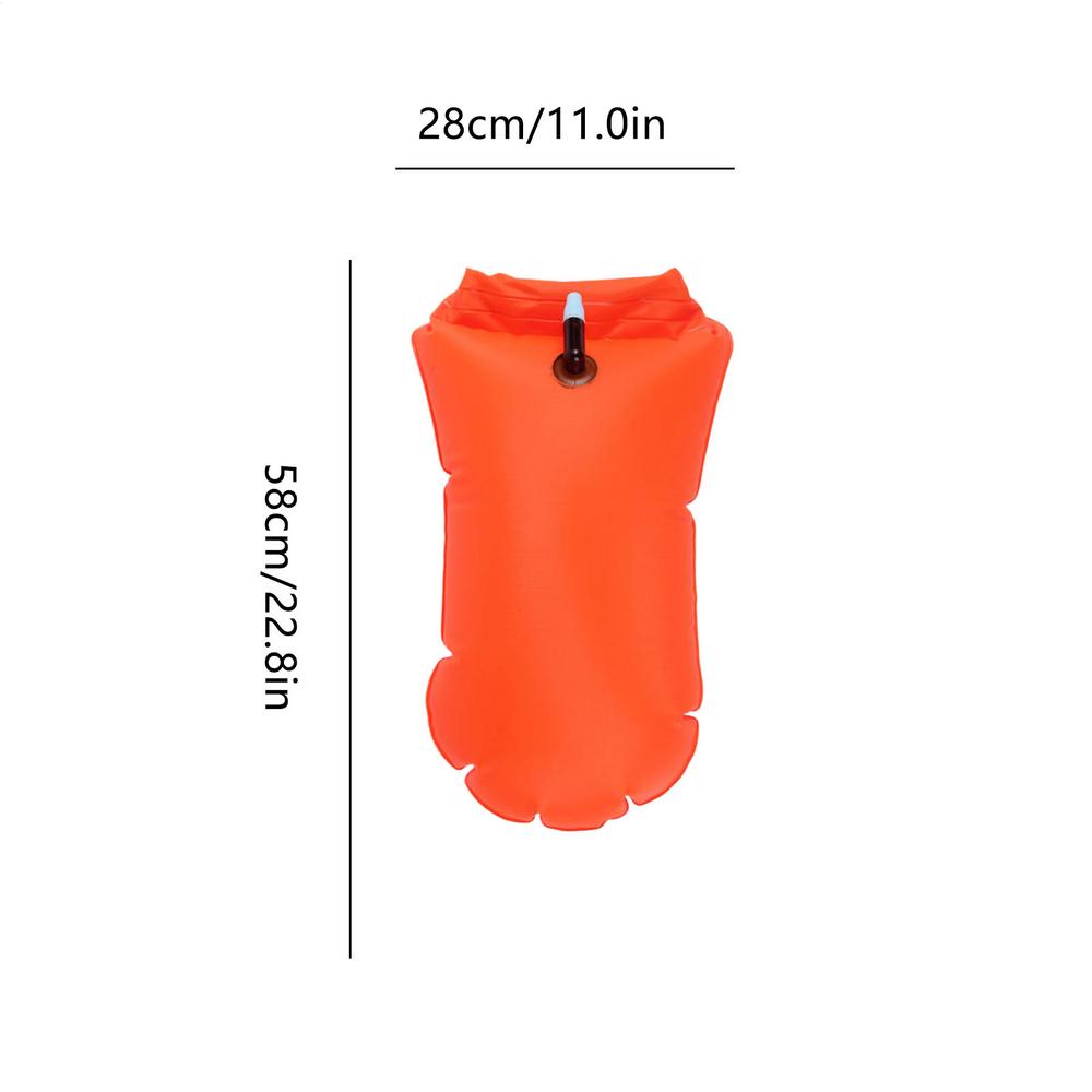 Outdoor Swim Safe Buoy Inflatable Life Saving Swim Buoy PVC Inflated Air Drying Bag Drift Bag For Swimming Pool Open Water