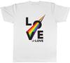 Gay Pride Month Unisexs TShirt Love Is Love Rainbow Thunderbolt Tee Gift