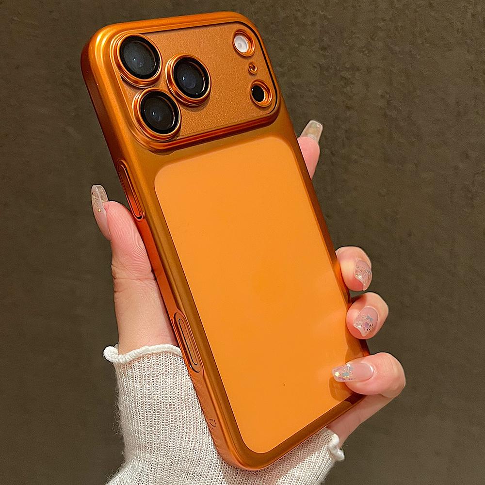 Capa de Telefone Transparente Galvanizada Para iPhone 17 16 15 14 13 Pro Max 17 Air Frame Galvanizado Película Protetora para Lente Capa Anti-queda