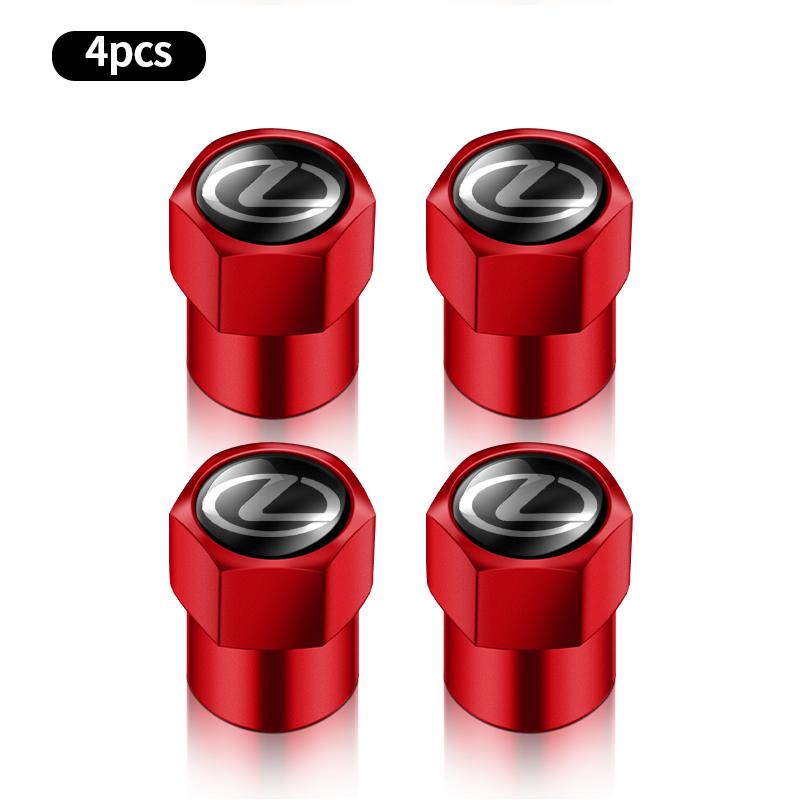 

4PCS Car Tire Valve caps Emblem metal Cap Case For Lexus F-SPORT ES RX NX LS UX LM LX GX LC RZ IS CT GS RC HS SC TX Accessories