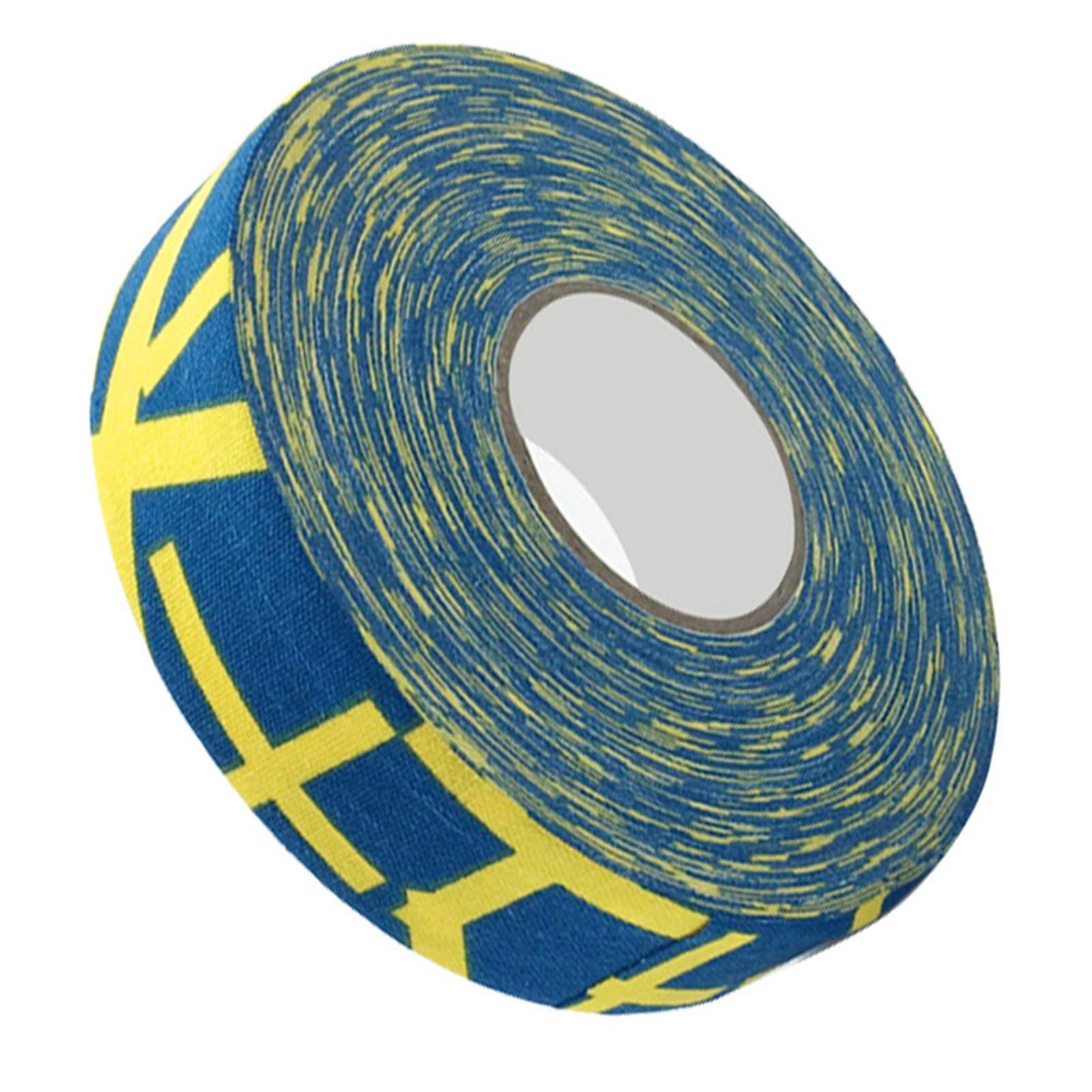 Bandă de protecție pentru hochei 2,5 cm x 25 m Siguranță sportivă Tampoane pentru stâlp de badminton Benzi pentru bastoane de hochei Yellow plus sign