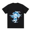 Oklou T-Shirt KÖRPERGRÖSSE Grafikdruck T-Shirts Kawaii Cartoon Druck Freizeitkleidung Damen/Herren 100% Baumwolle Anime T-Shirt Band T-Shirt Lustige Sommer Oberteile