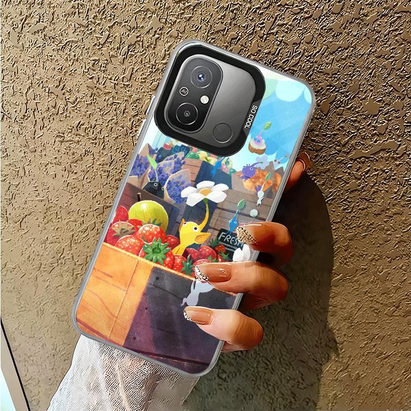 P-Pikmins Cute Game Shockproof Phone Case for Xiaomi Poco X7 X6 X5 X3 Pro F7 Ultra M8 Redmi 15C 15 14C 13C 12C 10C 13 12 10