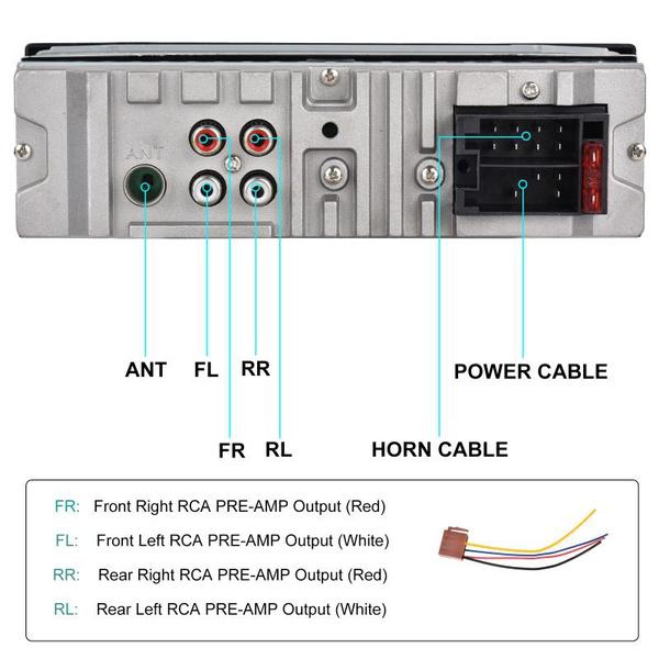 AMPRIME 1DIN In-Dash 12V Car Radio Stereo Remote Control Digital Bluetooth Audio Music Stereo Car Radio MP3 Player USB/SD/AUX-IN
