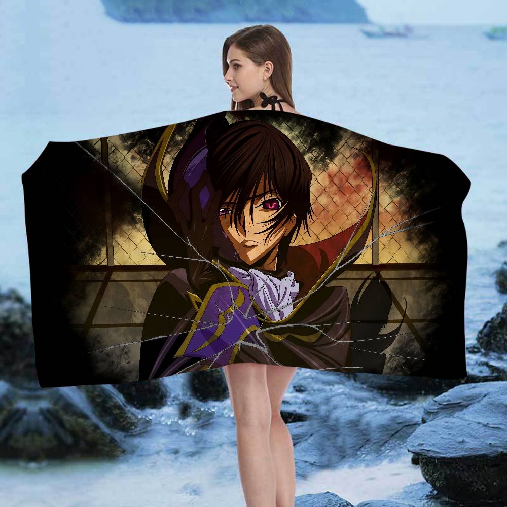 C-Code-Geass L-Lelouch Microfiber Beach Towel Absorbent Quick Dry Soft Yoga Swimming Resort Mountain Climbing Towel