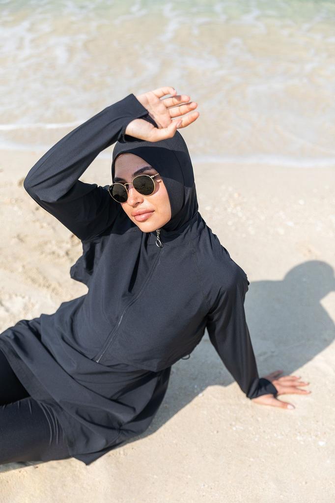 Womens Muslim Modest Islamic Full Cover Burkini Beach Swimming Costume Swimwear Hijab Beachwear Swimsuit 