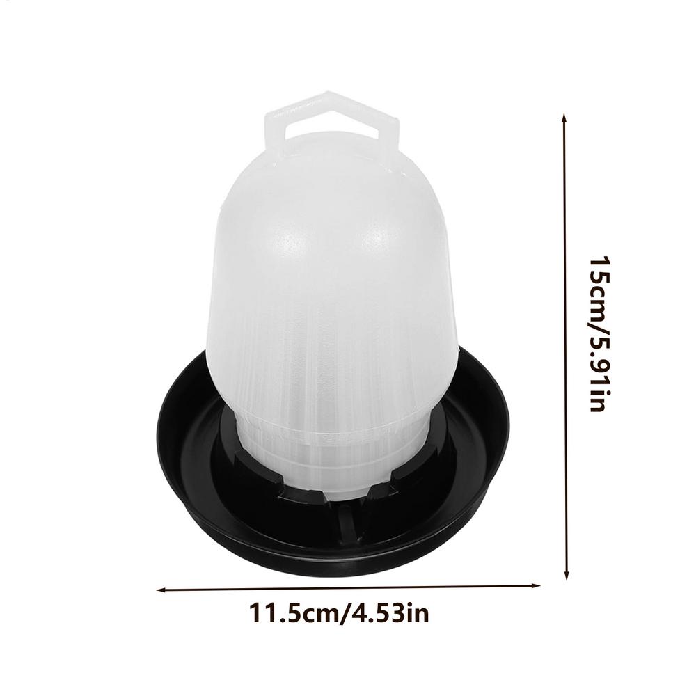 Automatic Chicken Waterer Poultry Drinker for Duck Goose Pigeon Quail Livestock Coop Farm Feeding Drinking белый