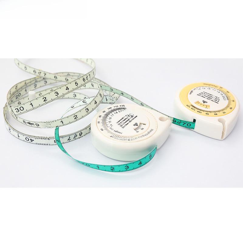 HUOTO 1.5M Ribbon Water Drop BMI Health Tape Measure