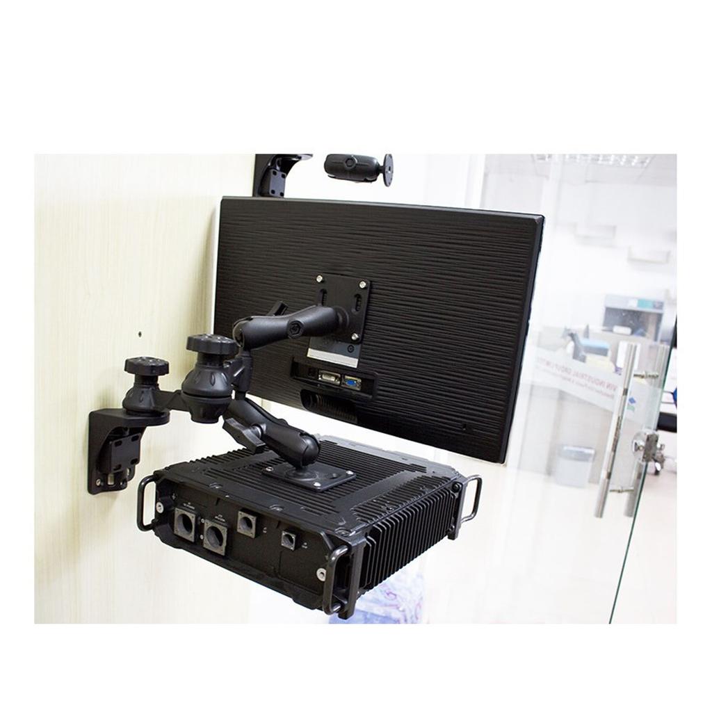 1.5inch Marine Laptop Mount Aluminum Alloy Swing Arm and Ball Universal Laptop Desk Mount for Low Profile Mounting