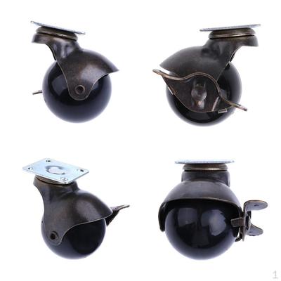 4 pezzi. Ruote piroettanti di ricambio da 1,5 pollici, universali, a sfera, per mobili, heavy duty